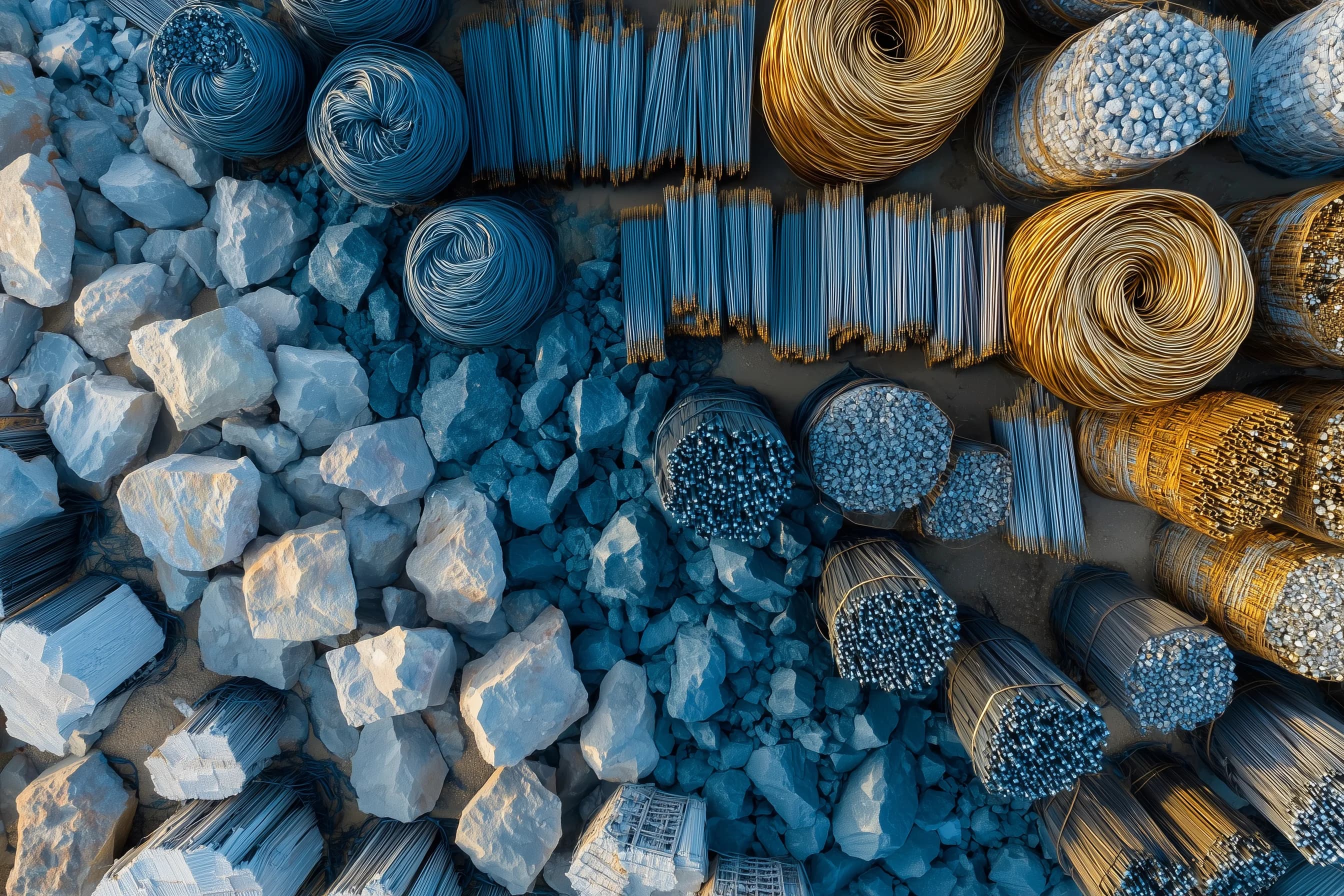 Rock formations at Meta Critical mining site